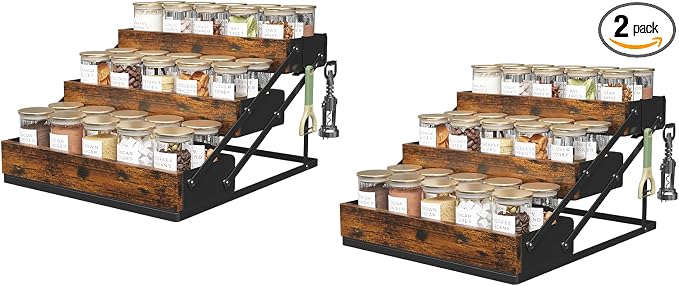 3 Tier Foldable Spice Rack Organizer by KOKSTOP