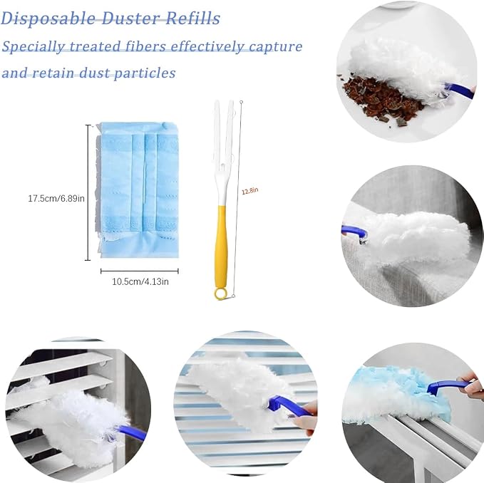 Duster Refills Compatible with Swiffer Duster, Heavy Duty Multi Surface Duster - Image 4