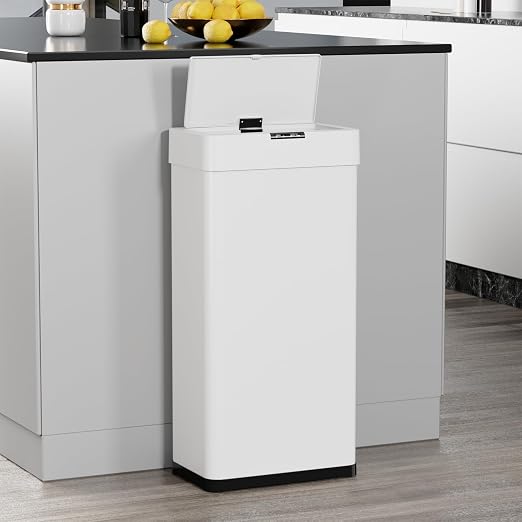 TLSUNNY 13.2 Gallon Motion Sensor Trash Can, Touchless Automatic Garbage Can - Image 8