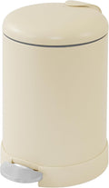 Glad Small Trash Can, 1.2 Gallon | Round Stainless Steel Garbage Bin by GladTrashFoodStorage