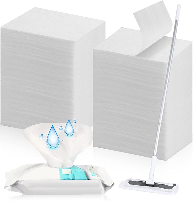 Wet Mop Pads Refills for Floor Cleaning Sweeper Wet Refills Disposable Moist by Peryiter