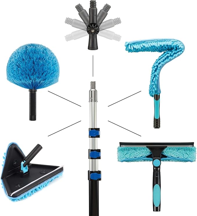 25 Feet High Ceilings Baseboard Wall Cleaner Mop - Image 5