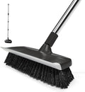 ITTAR Scrub Brush with Long Handle, Heavy-Duty Floor Cleaning Brush, 2-in-1 by ITTAR