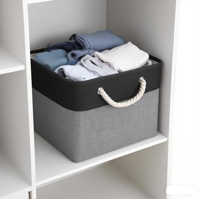 Cube Storage Bins, Collapsible Fabric Cube Storage Bin, 11 Inch Cube Storage - Image 4