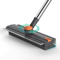Floor Scrub Brush with Long Handle Length Adjustable, 3 in 1 Heavy-Duty Stiff by Unknown