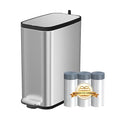 Stainless Steel Bathroom Trash Can by trashcan