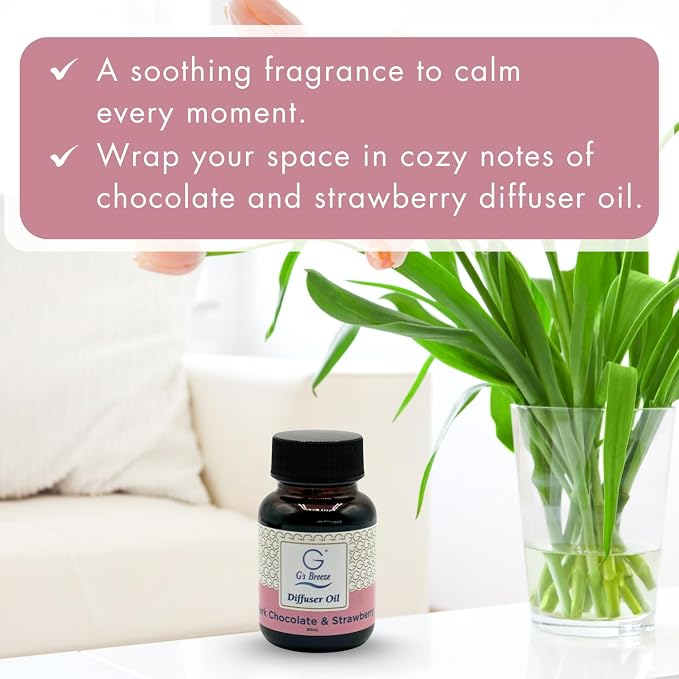 G's Breeze Dark Chocolate & Strawberry Diffuser Oil Refill - Image 4