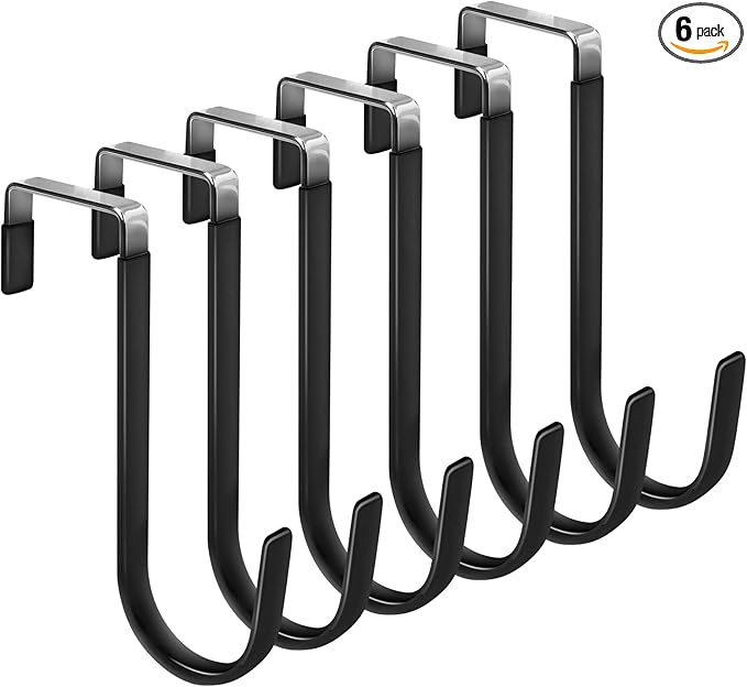 FYY Over the Door Hooks, 6 Pack Door Hangers Hooks by FYY