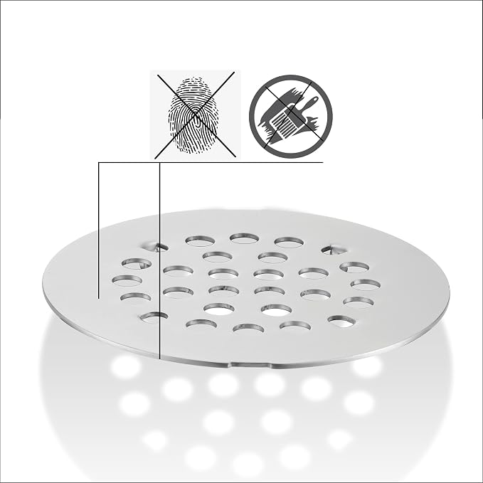 rrajj 4-1/4 Inch Round Snap-in Shower Floor Drain Cover Replacement Cover - Image 3