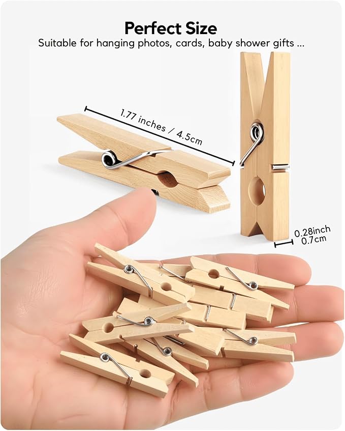 Clothes Pins Wooden Clothespins - Image 4