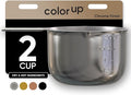 Color Up 2 Cup Measuring Cup, 480ml Stainless Steel Metal, Easy-Pour Spouts by ColorUpCollection