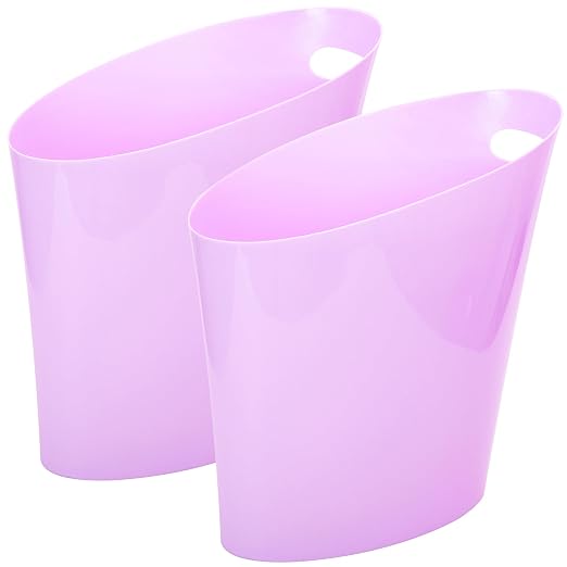 Youngever 2 Gallon Slim Trash Can, Plastic Garbage Container Bin, Small Trash by Youngever