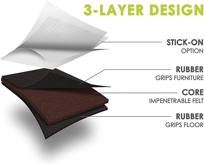 GorillaPads Non Slip Furniture Pads/Floor Grippers Pre-Scored to Cut to - Image 3