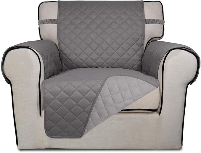 PureFit Reversible Quilted Sofa Cover, Water Resistant Slipcover Furniture by PureFit