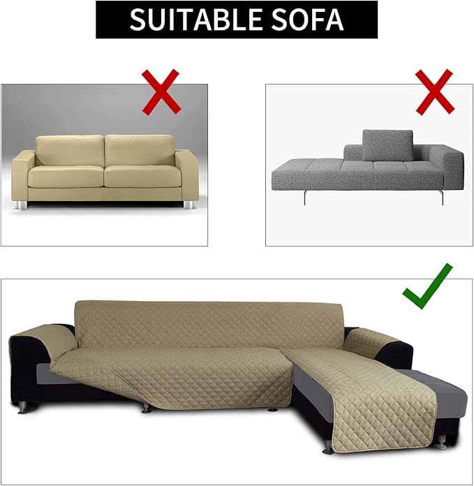 Easy-Going Sofa Slipcover L Shape Sofa Cover Sectional Couch Cover Furniture - Image 4