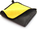 Premium Dual-Sided Microfiber Car Cleaning Towel – 15.5" x 11.8" Scratch-Free by Opow
