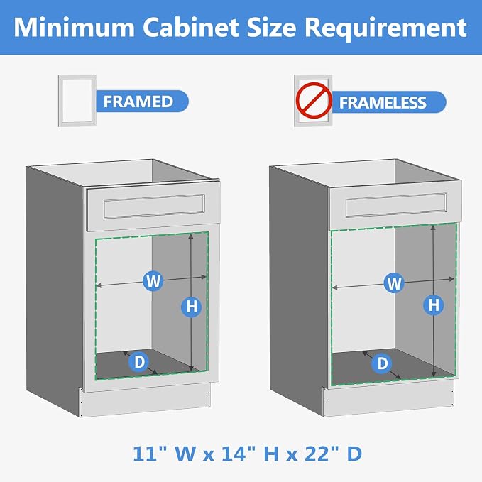 ROOMTEC 2 Tier Individual Pull Out Cabinet Organizer 10½"W x 21½"D, Slide Out - Image 4
