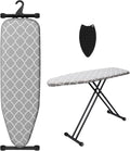 Ironing Board with Silicone Iron Rest pad, Extra Thick Cover, 14x54 Compact and by UFETGYG