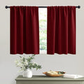 RYB HOME Blackout Curtains for Half Window Kitchen, Thermal Insulated Curtain by RYBHOME