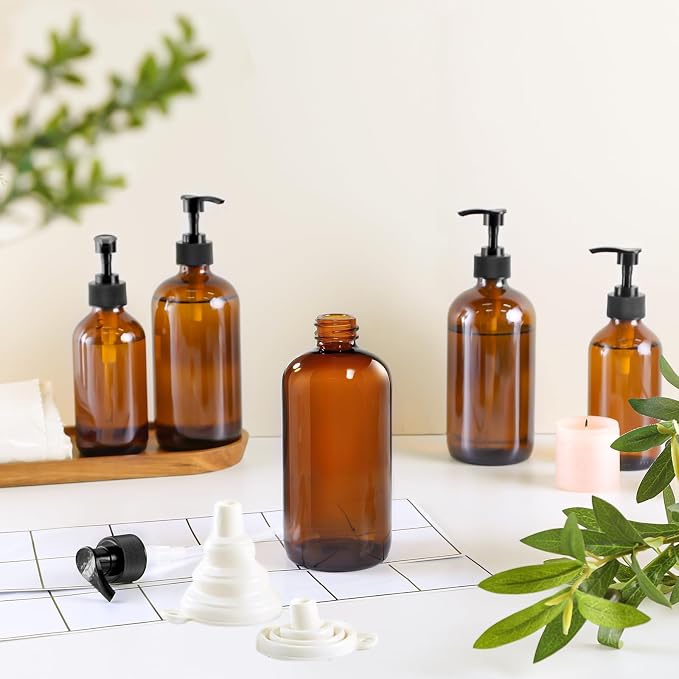 12 Pack Amber Glass Bottles 16oz - Image 2