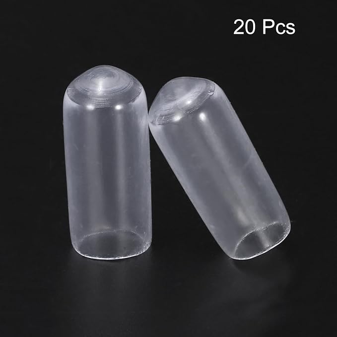 uxcell 20pcs Rubber End Caps 6mm ID Vinyl PVC Round Tube Bolt Cap Cover Screw - Image 2