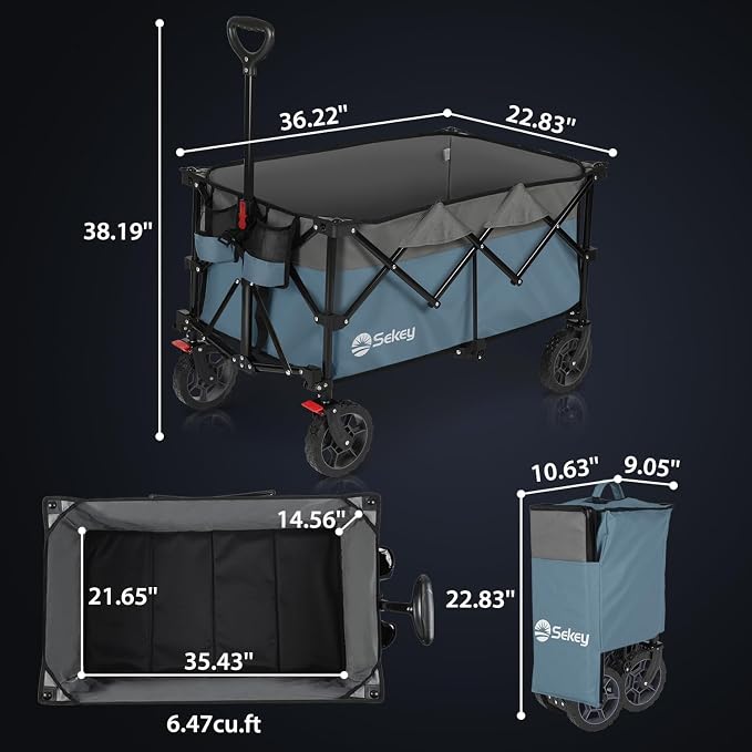 Sekey 220L Collapsible Foldable Wagon - Image 7
