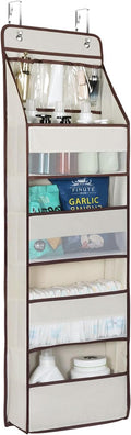 Univivi 5-Shelf Fabric Door Storage Over Door Hanging Organizer by Univivi