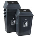 13 Gallon Swing Top Garbage Can, Plastic Waste Bin by Parlynies