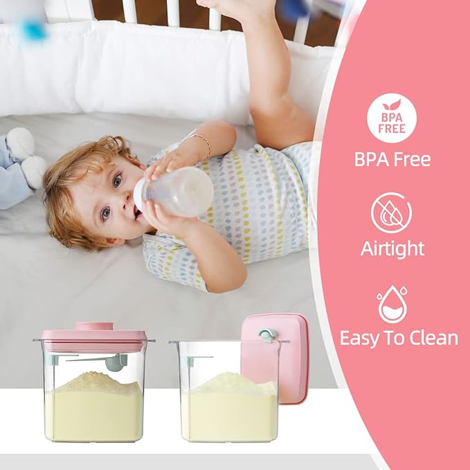 Ankou Formula Container - 1700ml Airtight Formula Dispenser One Button Handy - Image 3