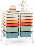 GOFLAME 12-Drawer Rolling Storage Cart, Mobile Utility Cart by GOFLAME