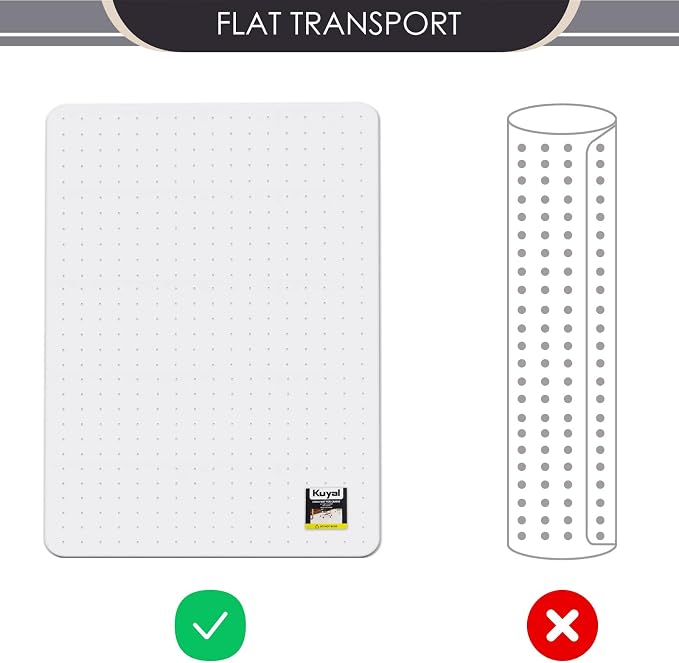 Kuyal Office Chair Mat for Carpet, 36x48 Clear Heavy Duty Computer Chair Mat - Image 2