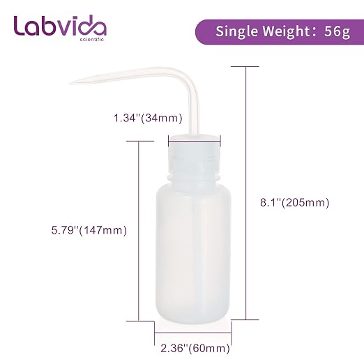 New Released Thick Wall 250ml Squeeze Bottle Set 2pcs- Laboratory Grade Durable - Image 9