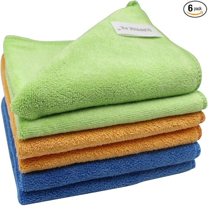 Microfiber Cleaning Cloth for Kitchen Housekeeping Dish Electronics Dust Rags by SURPRISEPIE