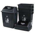 6 Gallon Plastic Swing Lid Garbage Can, Office Trash Can by Nicesh