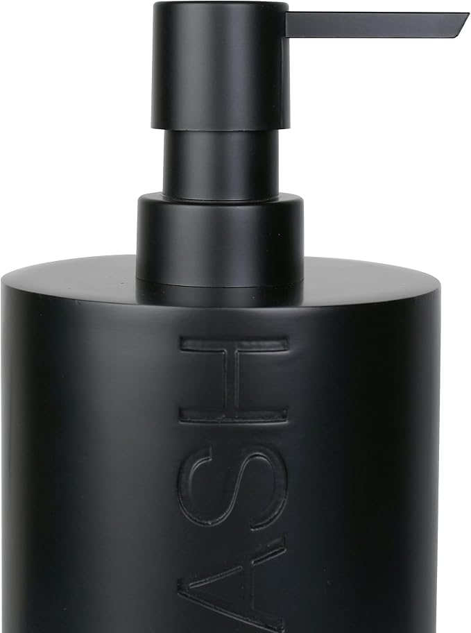 Matte Black Body Wash Dispenser Luxurious Refillable Pump Bottle - Image 7
