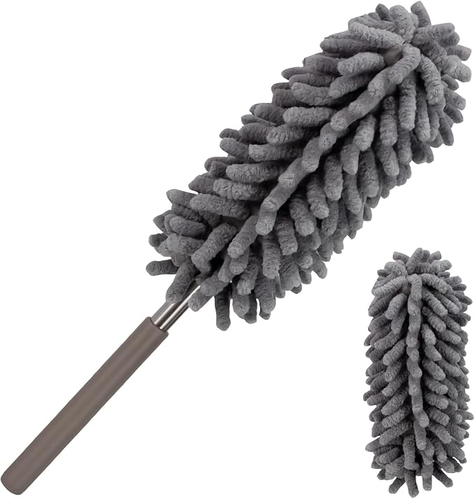Microfiber Feather Duster for Cleaning, Sheneyron Washable Dusters, by Loulicia