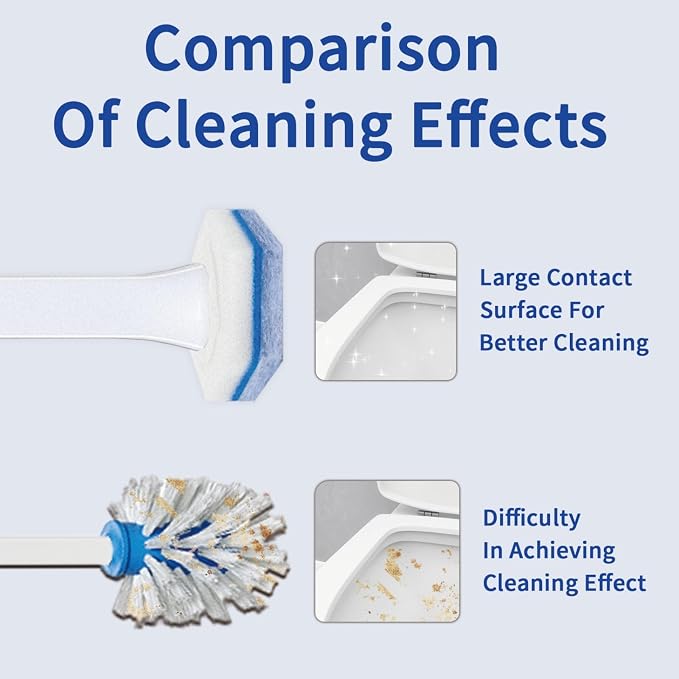 Aimery 100 Counts Blue Disposable Toilet Bowl Cleaning Refills Make Toilet And - Image 4