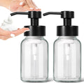 GMISUN Foam Soap Dispenser, 2 Pack 8.5 fl oz / 250 ml Clear Glass Soap Dispenser by GMISUN