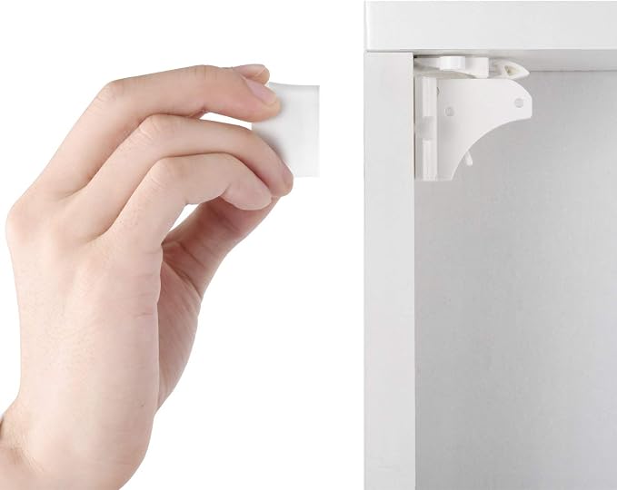 2 Pack Vkania Magnetic Cabinet Locks Keys - Image 7