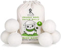 RAYTRADE Wool Dryer Balls 6-Pack 100% Made of Organic New Zealand Wool Reduces by IncredibleRayTrade