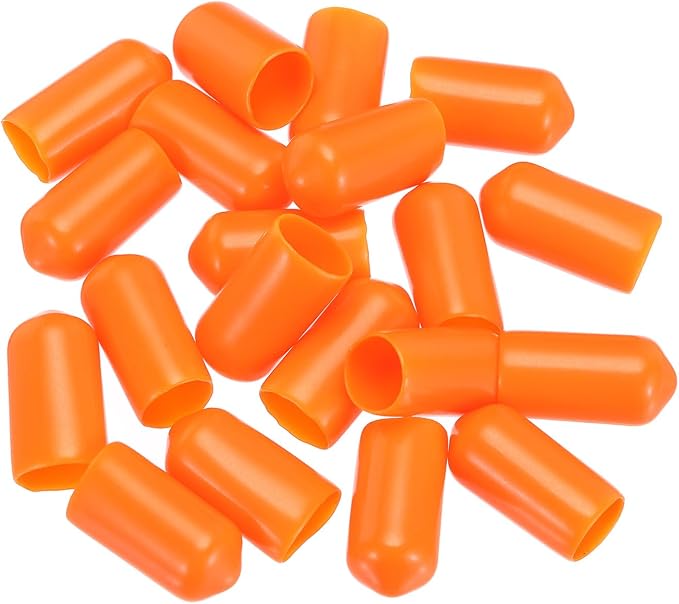 uxcell 20pcs Rubber End Caps 8mm ID Vinyl PVC Round Tube Bolt Cap Cover Screw - Image 4