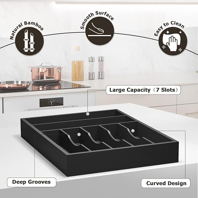 Utensil Organizer Silverware Drawer Organizer - Image 2