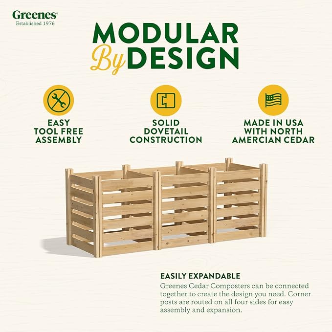 Greenes Fence Cedar Wood Composter - Image 4