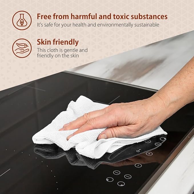 H4N Microfiber Cleaning Cloth Roll, 85 Pack Micro Fiber Wash Cloths - Image 5
