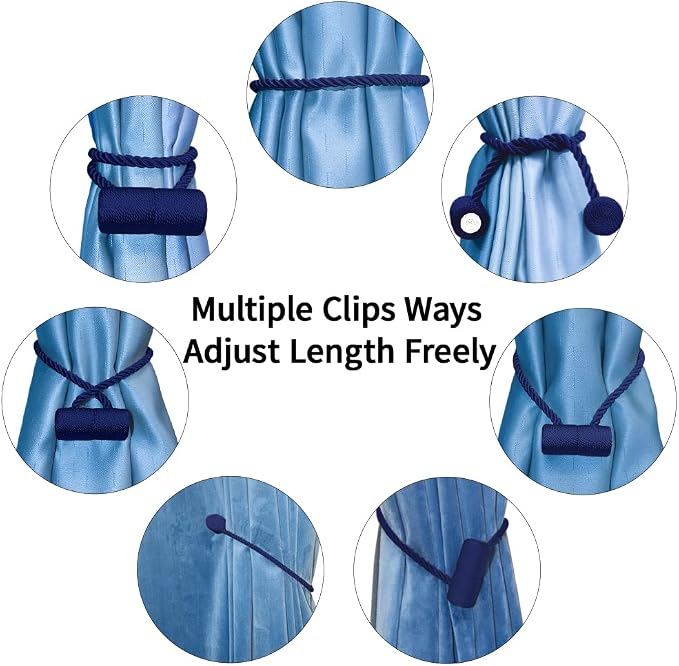 18 Inch Strong Magnetic Curtain Tiebacks, Curtain Holdbacks Modern Upgrade - Image 5