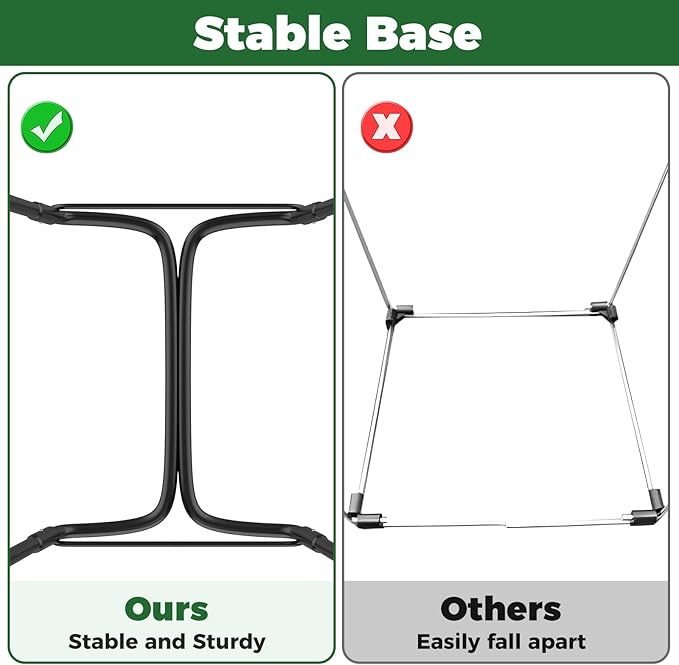 2PCS Outdoor Trash Bag Holder Metal Garden Trash Bag Holder - Image 4
