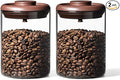 Ankou Glass Coffee Canister 900ml x 2 Jar, Airtight Food Storage Container by ANKOU