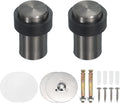 PATIKIL 2Set Round Door Stoppers, 60mm Stainless Steel Door Stop Doorstop Wedge by PATIKIL