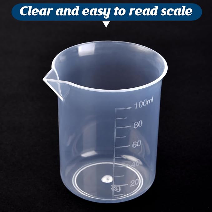 Plastic Measuring Cups, for Liquid Measurement and Scientific Experiments - Image 6
