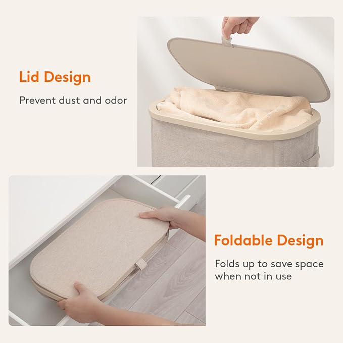 Lifewit 65L Slim Laundry Basket - Image 7